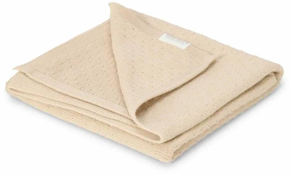 Little Dutch Cot blanket knitted `Pure Soft rusvai gelsvas´ 110×140 cm