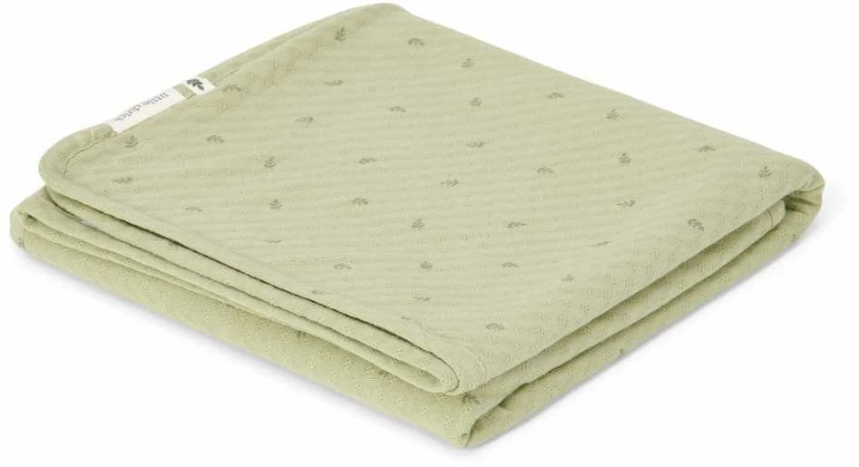 Little Dutch Cot blanket `Pure Sage Leaves´ 110×140 cm