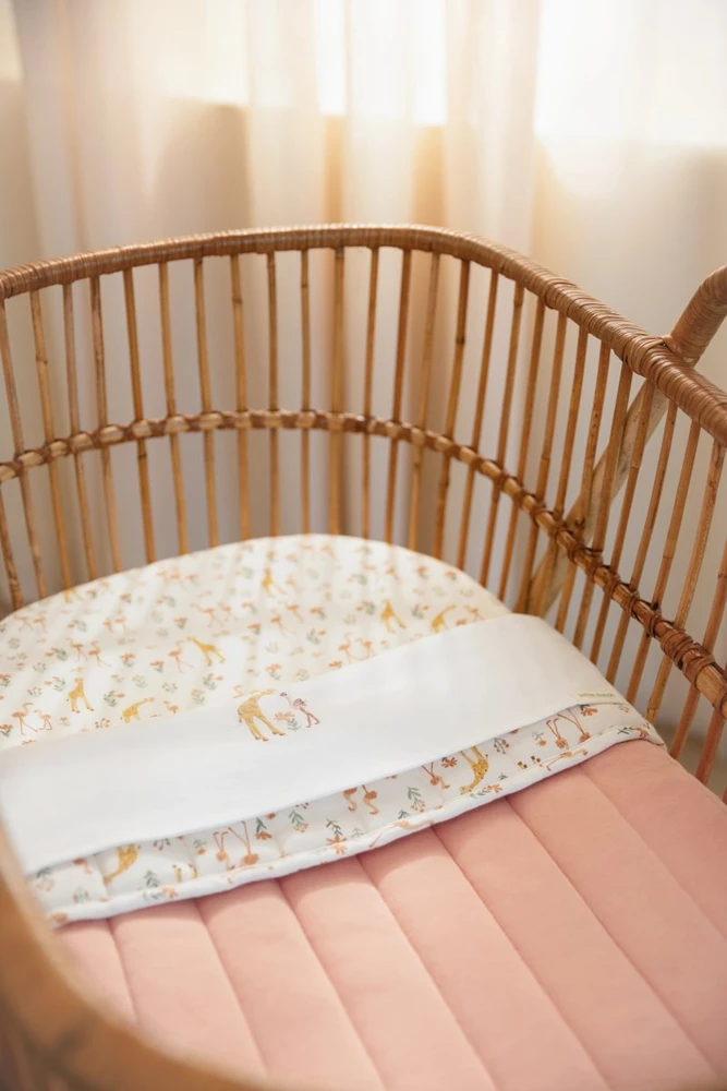 Little Dutch Cot Blanket quilted `Blooming Safari´ 110×140 cm