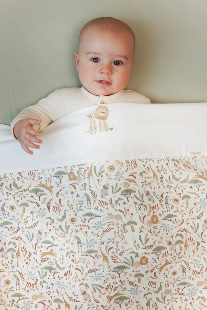 Little Dutch Cot Blanket `Safari Wonders´ 110×140 cm