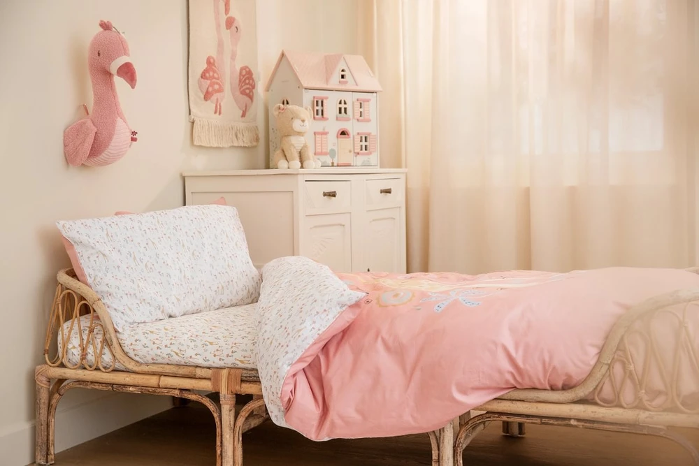 Little Dutch Cot Duvet Cover ´Blooming Safari´ 100x140 + 40x60 cm