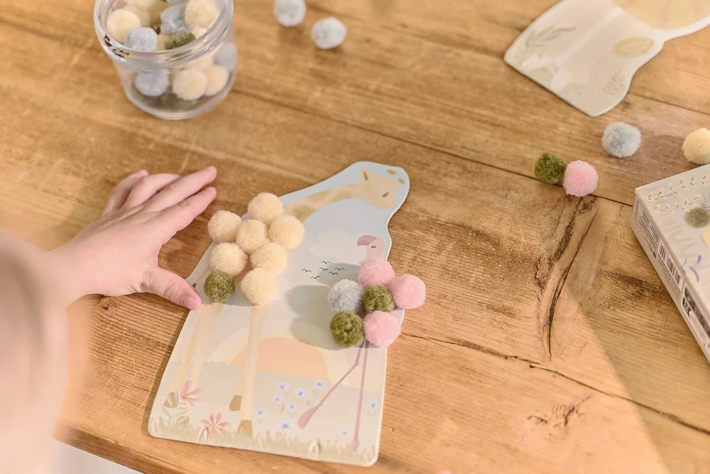 Little Dutch Craft Set Pom Poms ´Safari Friends´
