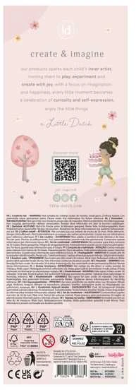 ROSA Little Dutch kūrybiškumo lagaminas „Rožė ir fėjų sodas“