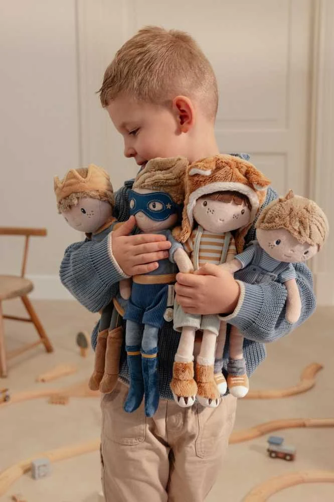 Little Dutch Pliušinė lėlė superherojus Jim 35cm