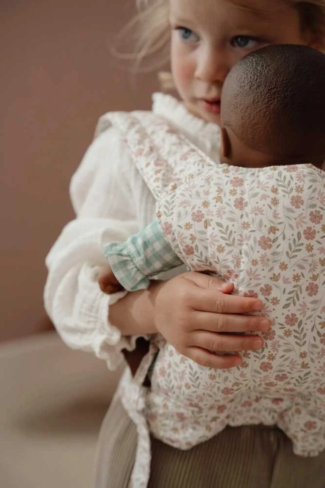„Little Dutch“ lėlių nešioklė su minkštomis gėlėmis