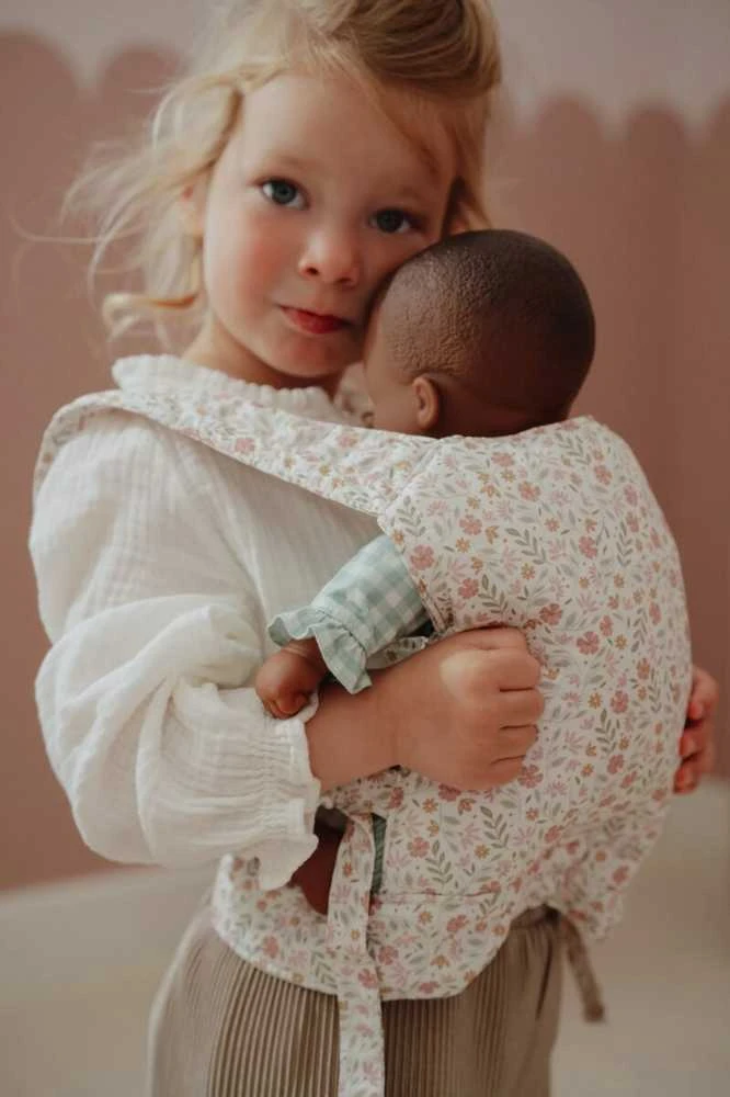 „Little Dutch“ lėlių nešioklė su minkštomis gėlėmis