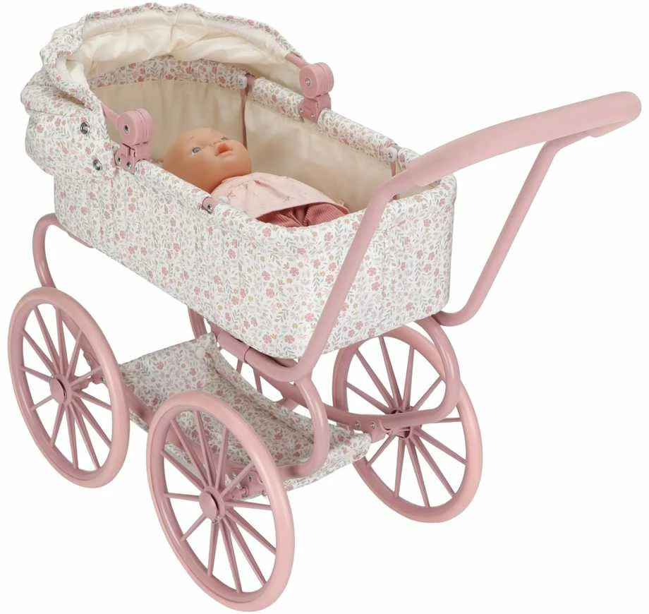 Lėlių vežimėlis Little Dutch Gėlės
