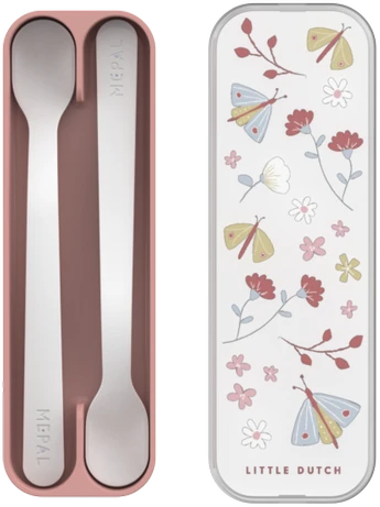 Rosti Mepal Mepal šaukšteliai kūdikiui ’Flowers & Butterflies’ 2vnt