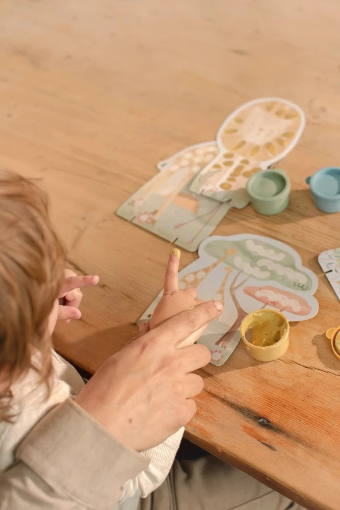 Little Dutch: Safari Finger Painting Kit