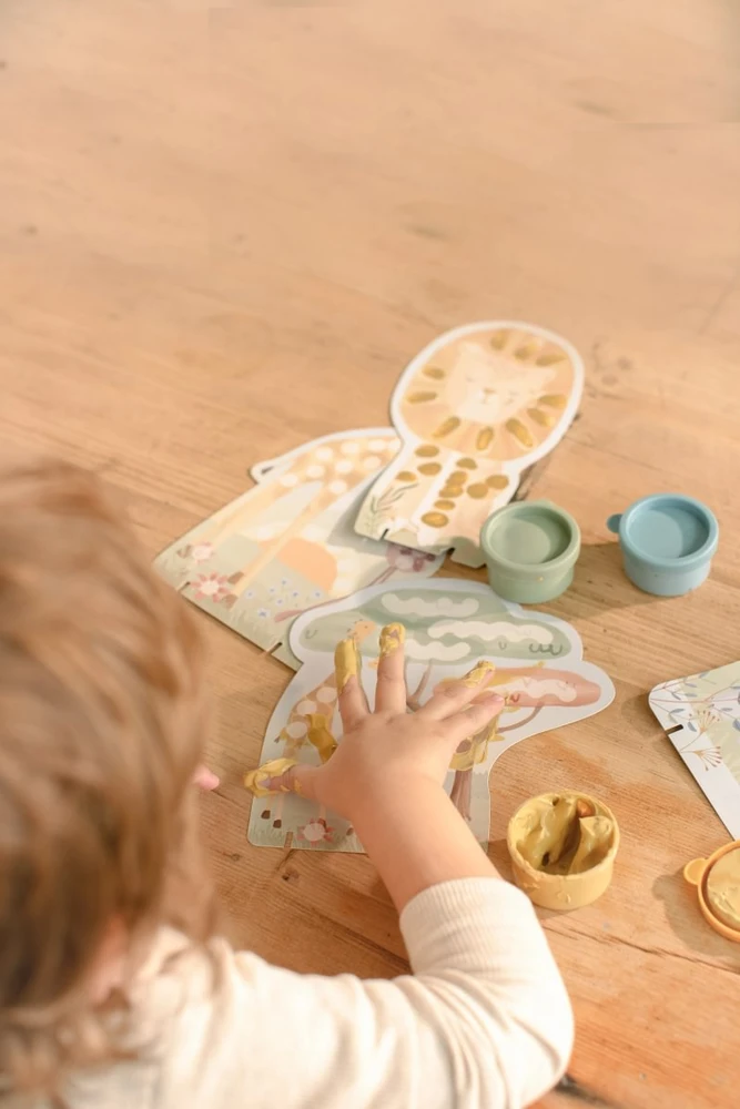 Little Dutch: Safari Finger Painting Kit