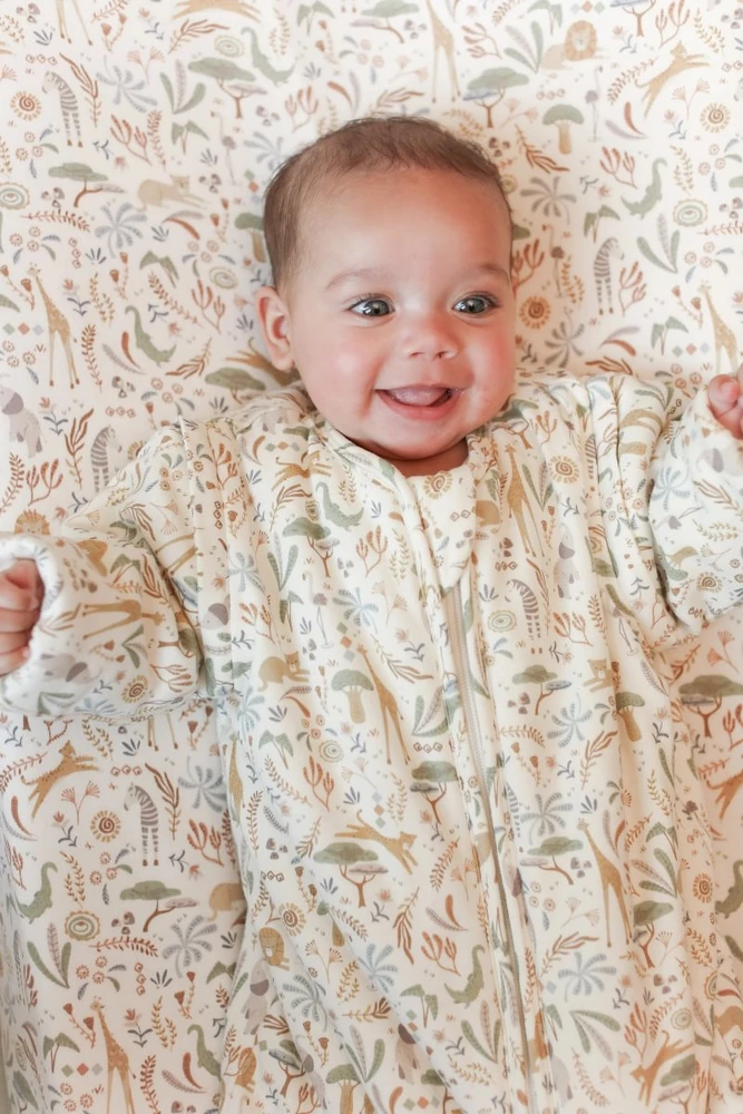 Little Dutch Fitted Cot Sheet `Blooming Safari´ 60 x 120 cm