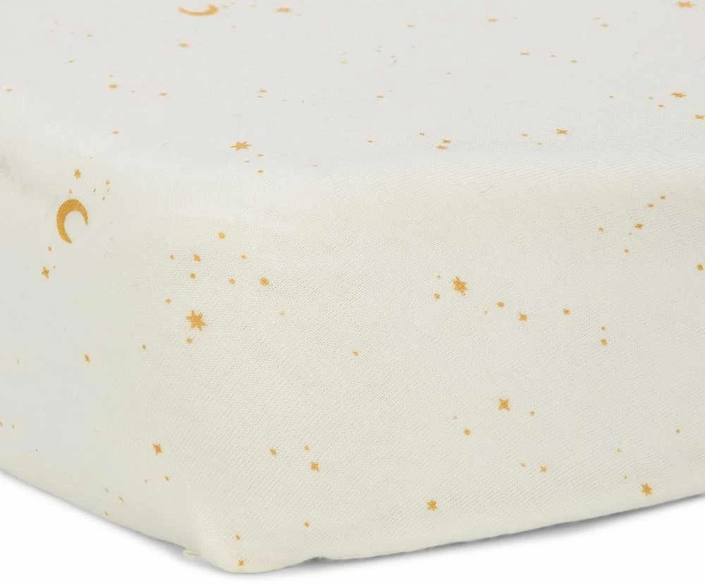 Little Dutch Fitted cot sheet ´Moon &amp; Stars´ 60 x 120 cm