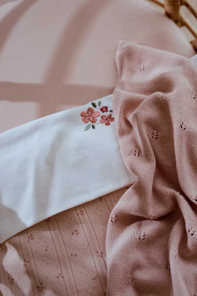 Little Dutch Fitted cot sheet ´Pure Blossom´ 70 x 140/150 cm