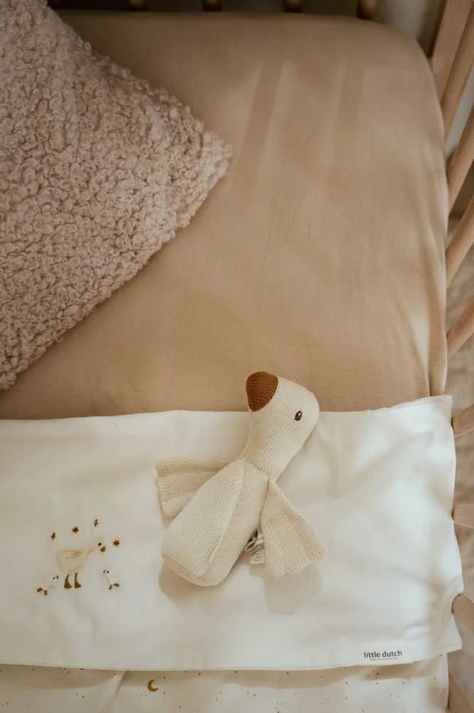 Little Dutch Fitted cot sheet ´Pure Soft rusvai gelsvas´ 70 x 140/150 cm