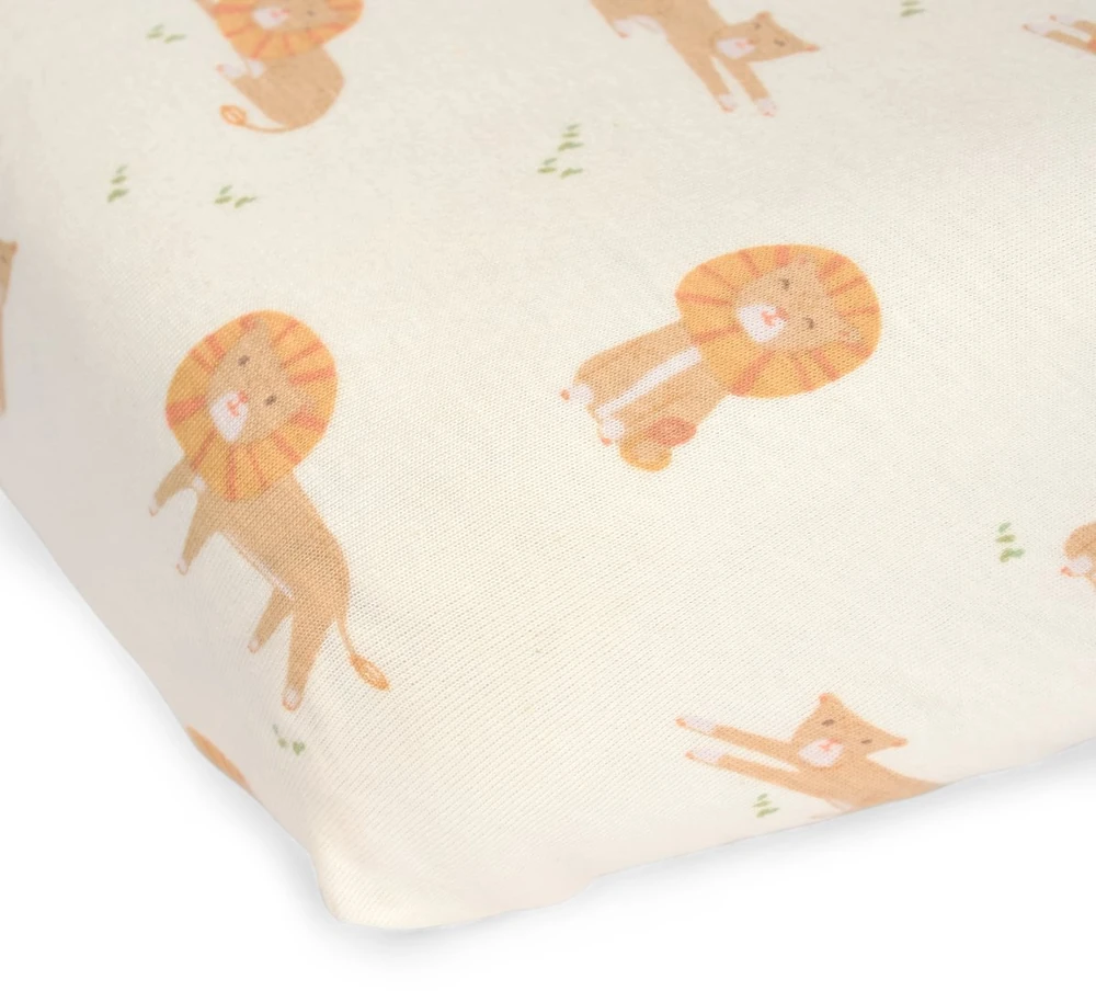 Little Dutch Fitted Cot Sheet `Safari Leo´ 60 x 120 cm