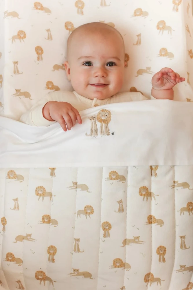 Little Dutch Fitted Cot Sheet `Safari Leo´ 60 x 120 cm