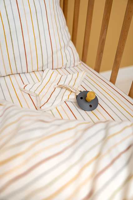 Little Dutch fitted cot sheet ´Vintage Sunny Stripes´ 60 x 120 cm
