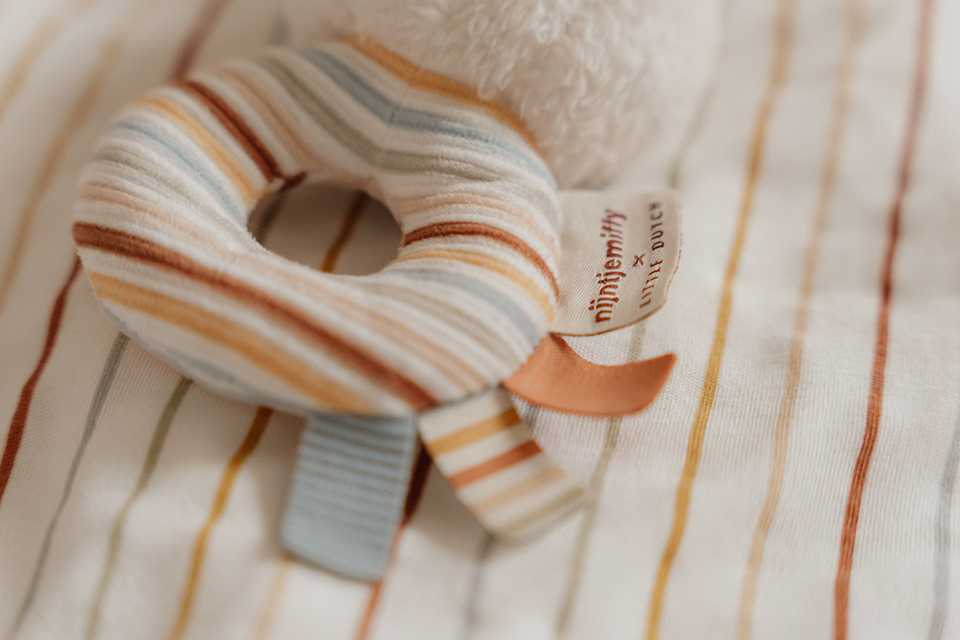 Little Dutch fitted cot sheet ´Vintage Sunny Stripes´ 60 x 120 cm