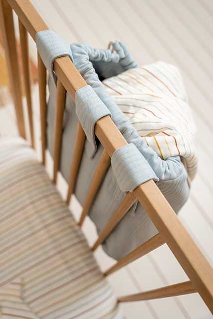 Little Dutch fitted cot sheet ´Vintage Sunny Stripes´ 60 x 120 cm
