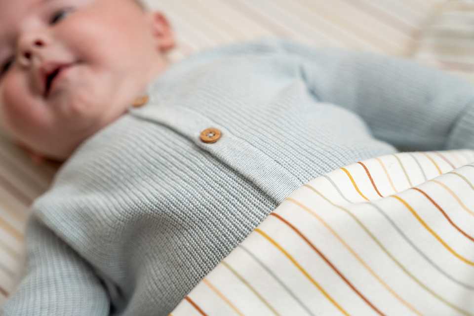 Little Dutch fitted cot sheet ´Vintage Sunny Stripes´ 60 x 120 cm