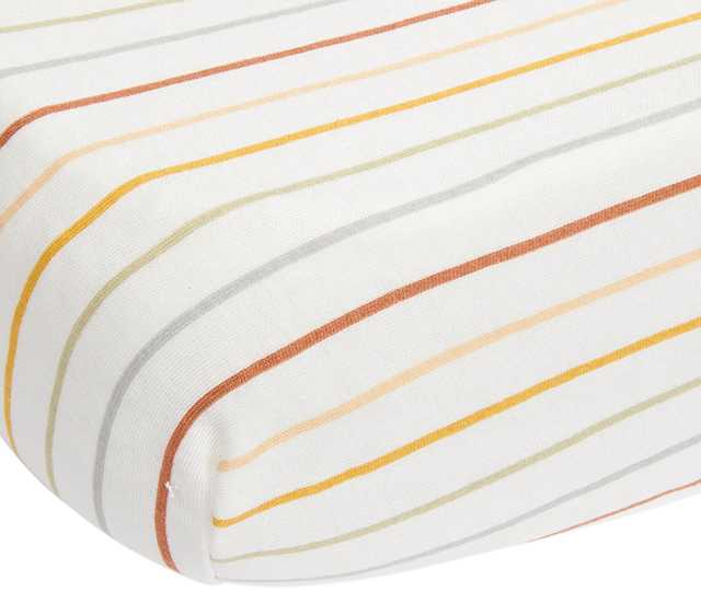 Little Dutch fitted cot sheet ´Vintage Sunny Stripes´ 60 x 120 cm