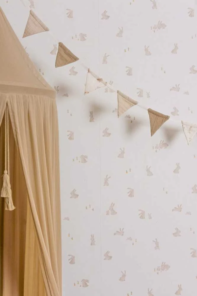 Little Dutch Fleece Wallpaper ´Baby Bunny´