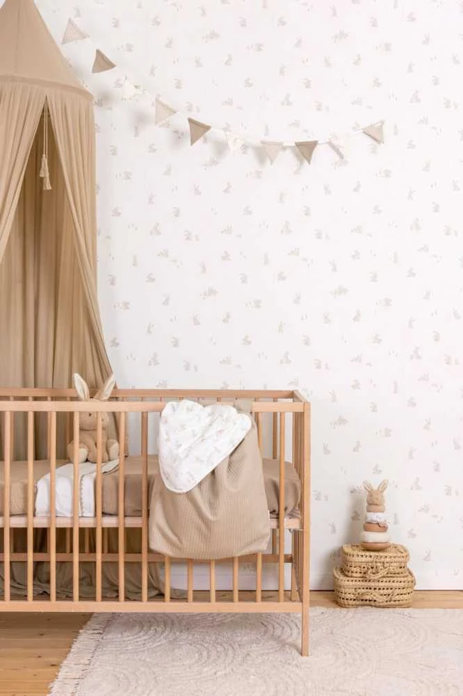 Little Dutch Fleece Wallpaper ´Baby Bunny´