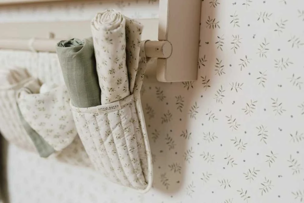 Little Dutch Fleece Wallpaper ´Blueberry Leaves´
