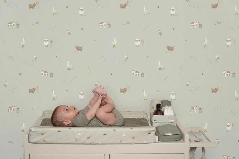 Little Dutch Fleece Wallpaper ´Little Farm´