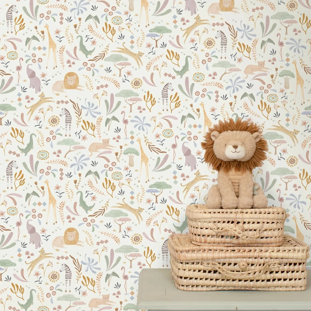 Little Dutch Fleece Wallpaper ´Safari Wonders´