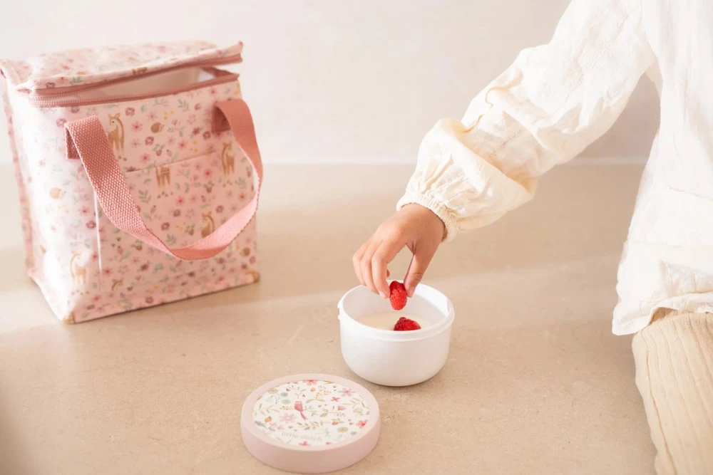 Little Dutch vaisių dėžutė su šakute, rožinė, fėjų stebuklai