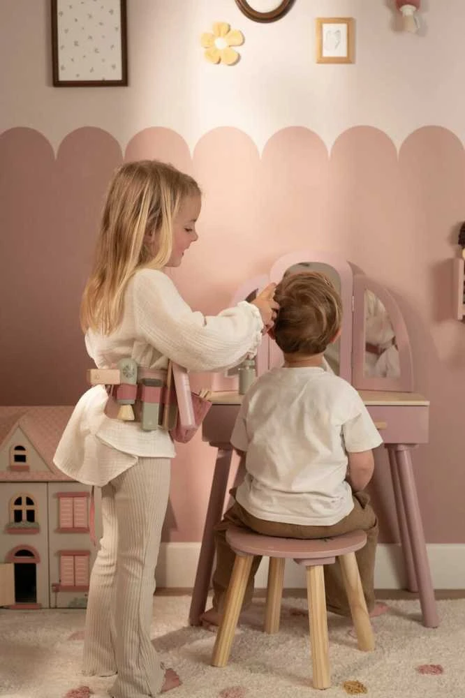 Žaislinis medinių kirpėjos įrankių diržas Little Dutch