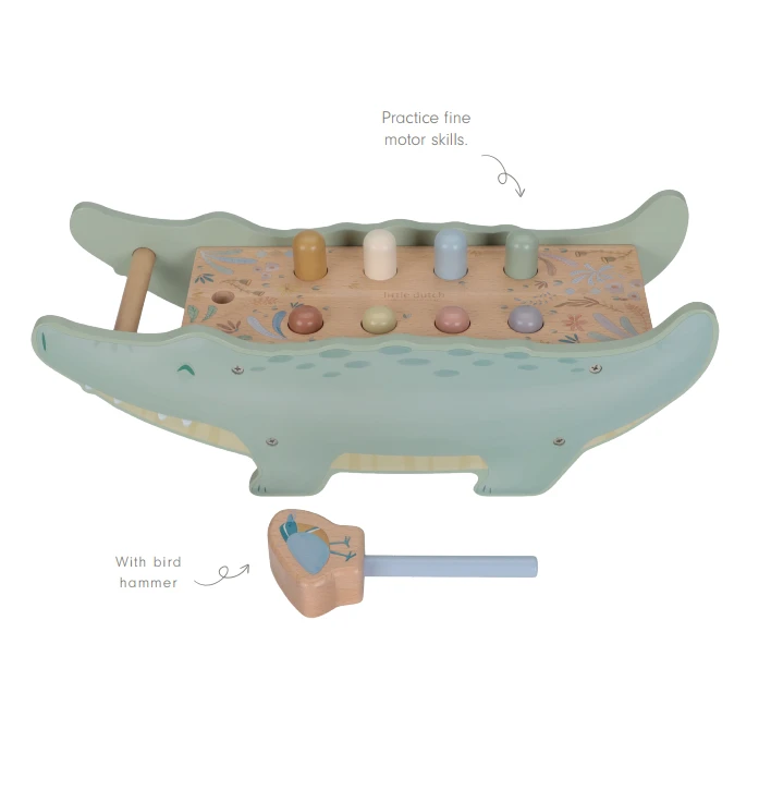 Little Dutch Hammer Bench Crocodile ´Safari Friends´ FSC wood