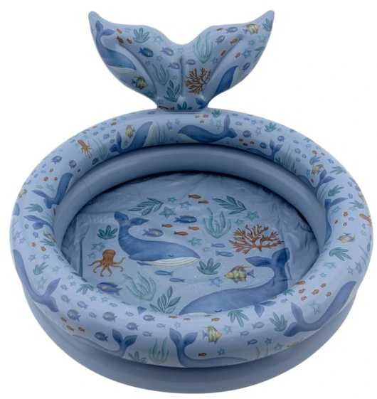 Pripučiamas baseinas „Little Dutch“ su banginio uodega „Ocean World“ 80 cm