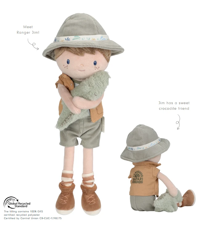 Little Dutch Cuddle Doll Ranger Jim 35 cm ´Safari Friends´ GRS