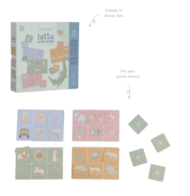 Little Dutch Lotto Game ´Safari Friends´ FSC