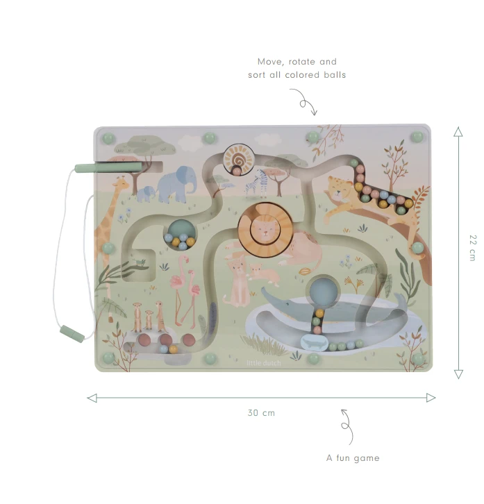 Little Dutch Magnetic Maze ´Safari Friends´ FSC