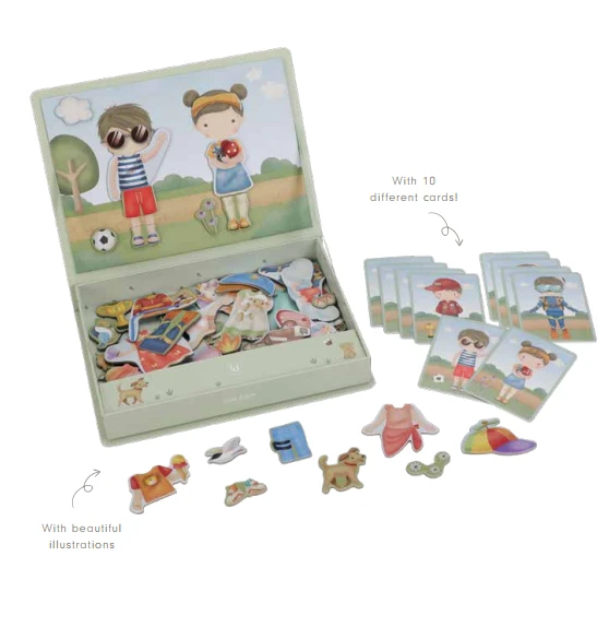 Little Dutch Magnetic Play Board ´Dress ­Up Jim &amp; Rosa´ FSC