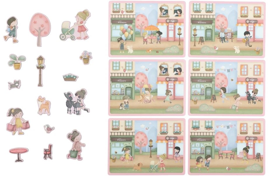 Little Dutch Magnetic Play Board ´Rosas Shopping Street´ FSC