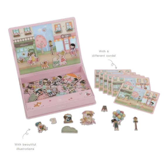 Little Dutch Magnetic Play Board ´Rosas Shopping Street´ FSC