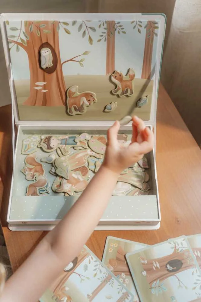 Dėlionė Little Dutch Magnetinė žaidimų lenta 'Forest Friends'