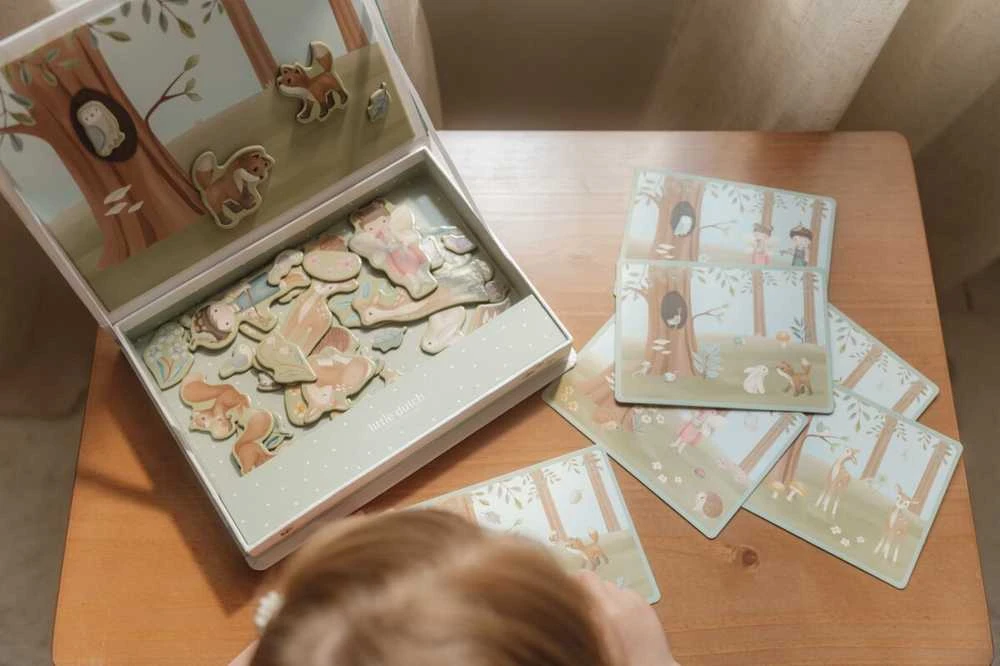 Dėlionė Little Dutch Magnetinė žaidimų lenta 'Forest Friends'