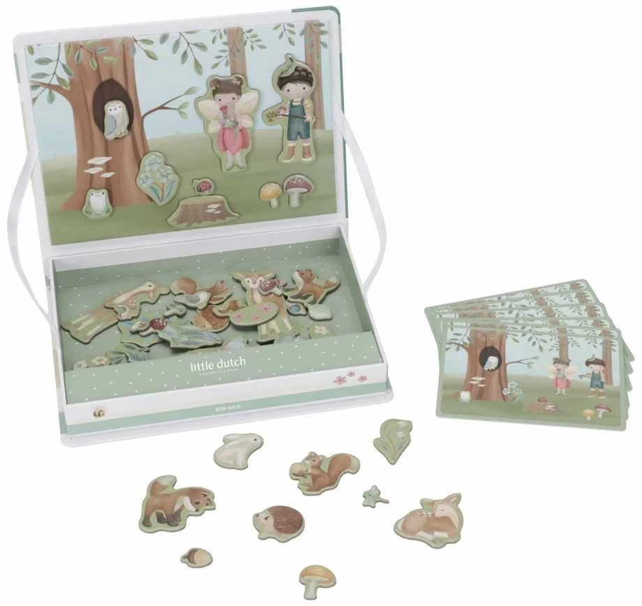 Dėlionė Little Dutch Magnetinė žaidimų lenta 'Forest Friends'