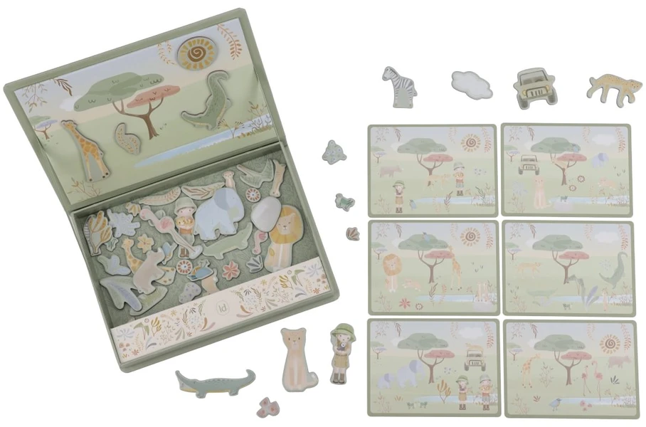 Little Dutch Magnetic Play Board ´Safari Friends´ FSC