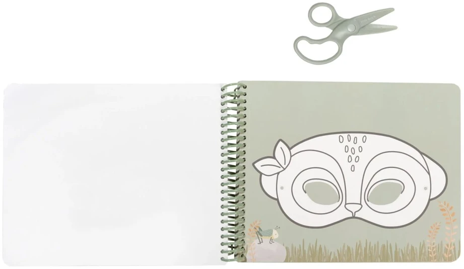 Little Dutch Masks Craft Book with Scissor ´Safari Friends´