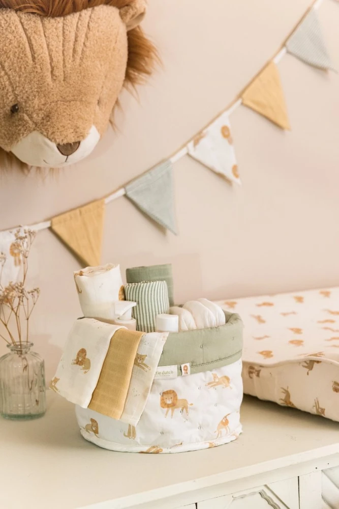 Little Dutch Mouth Wipes muslin set `Safari Leo´