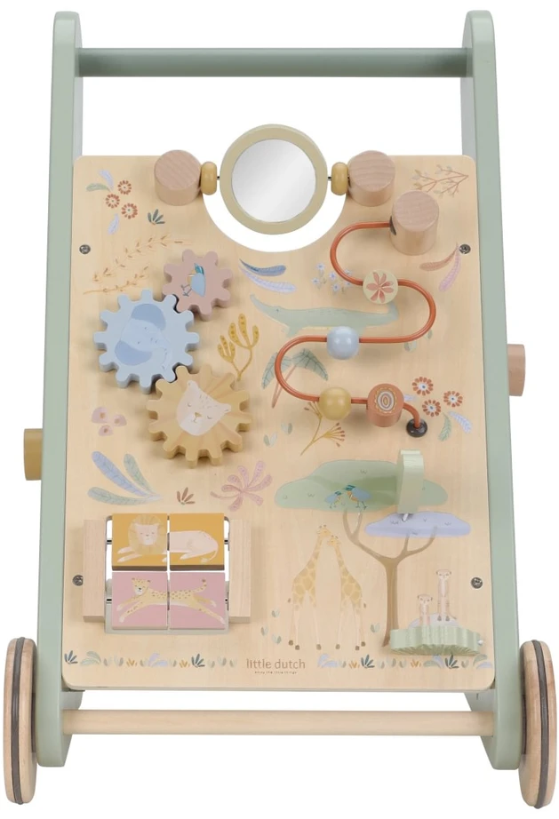 Little Dutch Multi-activity Baby Walker ´Safari Friends´ FSC wood
