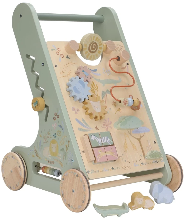 Little Dutch Multi-activity Baby Walker ´Safari Friends´ FSC wood