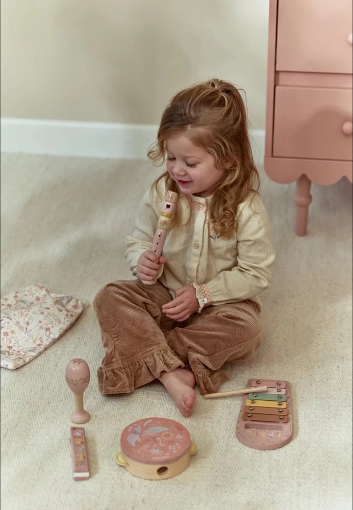 Little Dutch Music Instruments Set ´Safari Friends Rožinė´ FSC