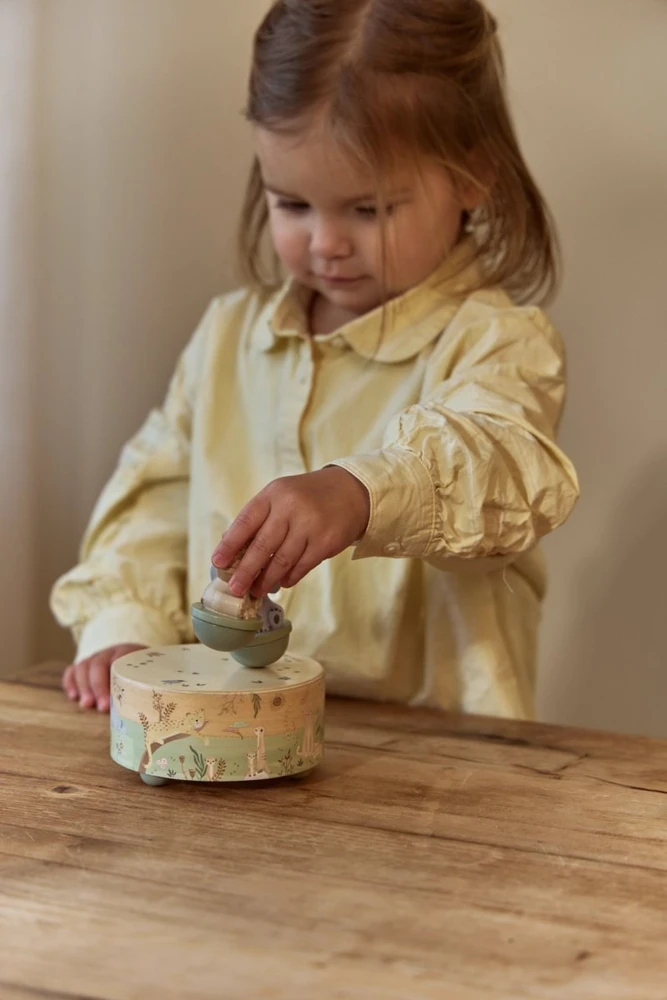 Little Dutch Wooden Music Box ´Safari Friends´ FSC